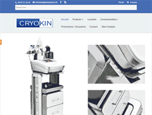 Tablet Screenshot of cryokin.fr
